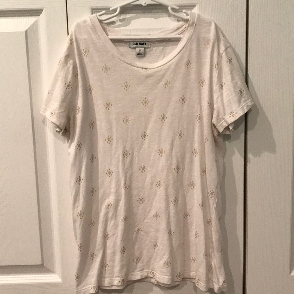white & gold top 😍